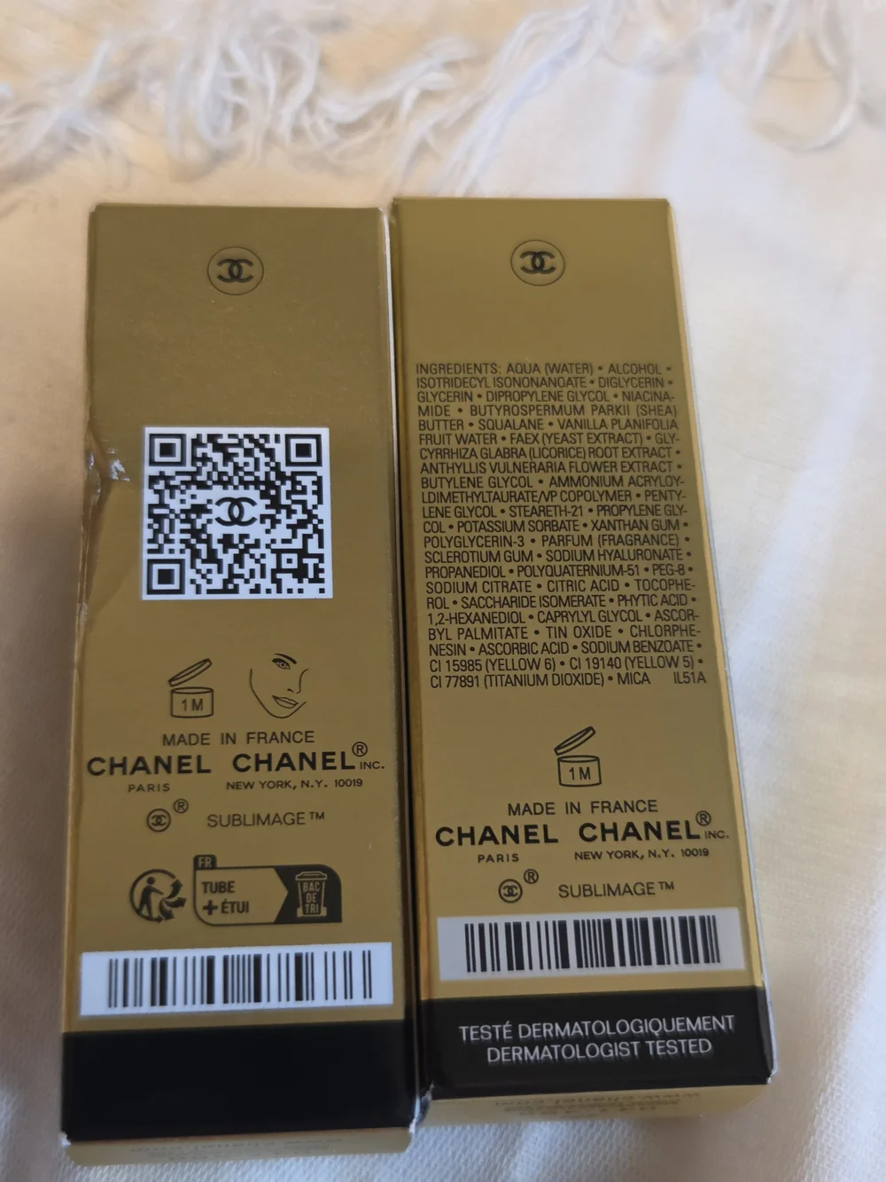 CHANEL Sublimage La Crème & L'Essence Lumière - Gold Packaging